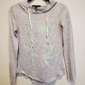Grey pull over sweater